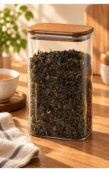Atbyhome Ahşap Vakum Kapaklı Dikdörtgen Cam Kavanoz 1500 Ml - Çay Kahve Ve Erzak Saklama Kabı Atbyhome Ahşap Vakum Kapaklı Dikdörtgen Cam Kavanoz 1500 Ml - Çay Kahve Ve Erzak Saklama Kabı