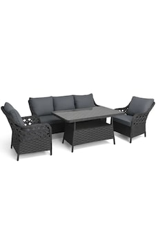 İcon Raddan 3+1+1 Çay Seti Balkon Bahçe Mobilyası El Örgüsü Antrs İcon Raddan 3+1+1 Çay Seti Balkon Bahçe Mobilyası El Örgüsü Antrs