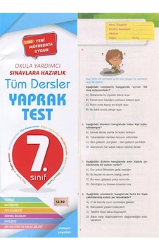7. Sınıf Tüm Dersler Yaprak Test Sku: Zeusstkb2d48604b3
