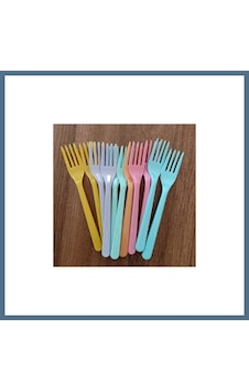 Buradabulabilirsin Nisa Plastik Lüx Çatal Renkli 6 Lı Bbz Çok Renkli Buradabulabilirsin Nisa Plastik Lüx Çatal Renkli 6 Lı Bbz Çok Renkli