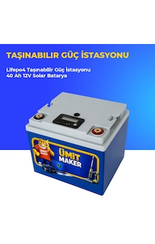 Lifepo4 Taşınabilir Güç İstasyonu 40 Ah 12v Solar Batarya Lifepo4 Taşınabilir Güç İstasyonu 40 Ah 12v Solar Batarya