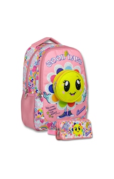 Ümit Çanta Pembe - Sarı Kız Çocuk Çiçek Açan Emoji Baskılı İlkokul Çantası Ve Kalemlik Seti - Setumt6012c Çok Renkli Ümit Çanta Pembe - Sarı Kız Çocuk Çiçek Açan Emoji Baskılı İlkokul Çantası Ve Kalemlik Seti - Setumt6012c Çok Renkli