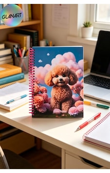 100 Yaprak Sevimli Köpek Desenli Orta Boy Sert Kapak Kareli Defter 17x24 Cırtlı 100 Yaprak Sevimli Köpek Desenli Orta Boy Sert Kapak Kareli Defter 17x24 Cırtlı