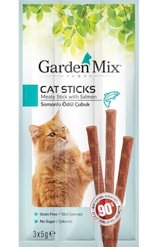 Garden Mix Somonlu Kedi Stick Ödül Maması 3 x 5 G Garden Mix Somonlu Kedi Stick Ödül Maması 3 x 5 G