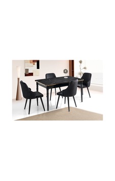1015 Mdf Mutfak Masa Takımı Siyah 1015 Mdf Mutfak Masa Takımı Siyah