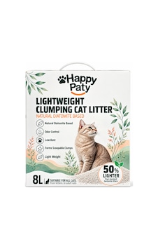 Happy Paty Lightweight Diatomit Kedi Kumu 8 Litre Happy Paty Lightweight Diatomit Kedi Kumu 8 Litre
