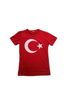 Salar Ticaret Çocuk Bayrak Tişört Ay Yıldızlı Tişört Pamuklu Kırmızı Salar Ticaret Çocuk Bayrak Tişört Ay Yıldızlı Tişört Pamuklu Kırmızı