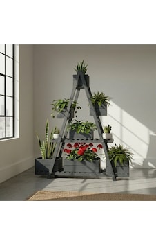 Wooddesign 150x150 Cm Doğal Ahşap A Formlu Çiçeklik Standı - 3 Katlı Büyük Boy Saksılık Gri Wooddesign 150x150 Cm Doğal Ahşap A Formlu Çiçeklik Standı - 3 Katlı Büyük Boy Saksılık Gri