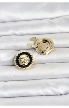 Aslan Model Gold Renk Düğme Veya Manşet Broşu - Lisinya Altın Aslan Model Gold Renk Düğme Veya Manşet Broşu - Lisinya Altın