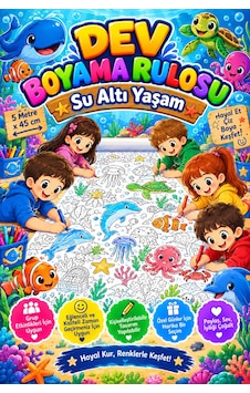 Sualtı Yaşamı Okyanus Hayatı Dev Boyama Kağıdı Boyama Rulosu Büyük Boy 5 Metre - 808516261 Sualtı Yaşamı Okyanus Hayatı Dev Boyama Kağıdı Boyama Rulosu Büyük Boy 5 Metre - 808516261