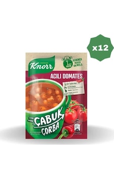 Knorr Çabuk Çorba Acılı Domates - 12 Adet Knorr Çabuk Çorba Acılı Domates - 12 Adet