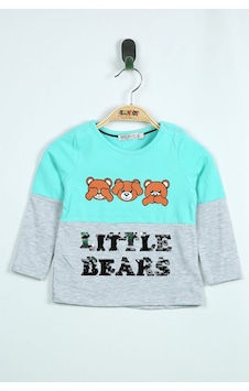 Toontoy Kids Toontoy Kız Bebek Tişört Little Bears Baskılı Mint Yeşili Toontoy Kids Toontoy Kız Bebek Tişört Little Bears Baskılı Mint Yeşili
