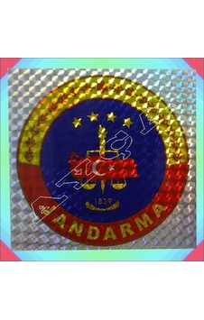 Jandarma Araç Stikiri Jan Janli Çok Renkli Jandarma Araç Stikiri Jan Janli Çok Renkli