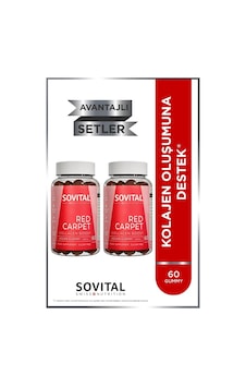 Sovital Red Carpet Yaşlanma Karşıtı Kolajen Güçlendirici X 2 Adet Sovital Red Carpet Yaşlanma Karşıtı Kolajen Güçlendirici X 2 Adet