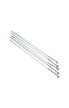 İbico T-200 Tavuk Ve Kanat Metal Mangal Şişi 60 Cm - Dar Yassı Burgulu- 100'li Paket İbico T-200 Tavuk Ve Kanat Metal Mangal Şişi 60 Cm - Dar Yassı Burgulu- 100'li Paket