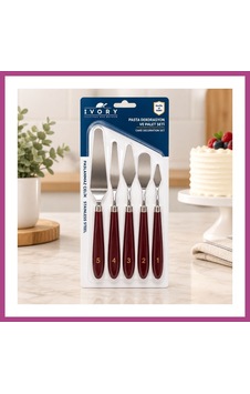 Gees Global 5 Parça Pasta Spatulası Gbzs Çok Renkli Gees Global 5 Parça Pasta Spatulası Gbzs Çok Renkli
