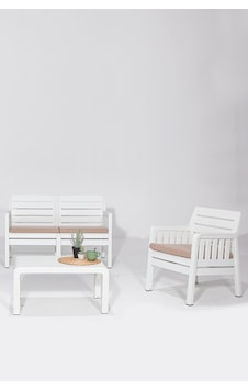 Lara / 2 1 S Bahçe Takımı Balkon - Bahçe - Teras Mobilyası / Beyaz Lara / 2 1 S Bahçe Takımı Balkon - Bahçe - Teras Mobilyası / Beyaz