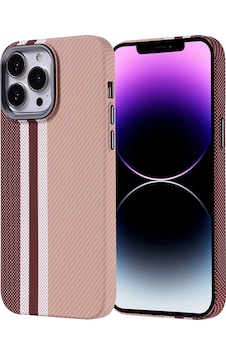 Apple iPhone Uyumlu 14 Pro Max Kılıf Magsafe Şarj Özellikli Karbon Fiber Görünümlü Nekst Altın Altın Apple iPhone Uyumlu 14 Pro Max Kılıf Magsafe Şarj Özellikli Karbon Fiber Görünümlü Nekst Altın Altın