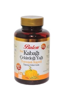 Balen Bal Kabağı Çekirdeği Yağı Yumuşak Kapsül (100 Kapsül) Balen Bal Kabağı Çekirdeği Yağı Yumuşak Kapsül (100 Kapsül)