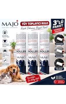 Majo 24 Cm Tüy Toplama Yedek 3'lü Paket Majo 24 Cm Tüy Toplama Yedek 3'lü Paket