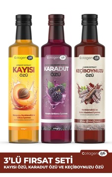 Collagen Life Karadut Özü - Kayısı Özü - Keçiboynuzu Özü Fırsat Seti Collagen Life Karadut Özü - Kayısı Özü - Keçiboynuzu Özü Fırsat Seti