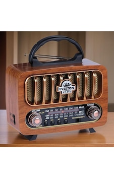 Everton RT-848 Güneş Enerjili Panelli Bluetooth Fm-usb-tf Card-aux Nostaljik Radyo Hoparlör Everton RT-848 Güneş Enerjili Panelli Bluetooth Fm-usb-tf Card-aux Nostaljik Radyo Hoparlör