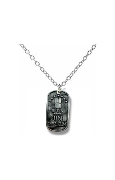 Bts Jin Künye Kolye K-pop Grubu Üyesi Kim Seokjin Temalı Unisex Metal Takı Çok renkli Bts Jin Künye Kolye K-pop Grubu Üyesi Kim Seokjin Temalı Unisex Metal Takı Çok renkli