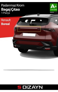 S-dizayn Renault Boreal Mat Krom Bagaj Çıtası 2025 Üzeri A+ Kalite