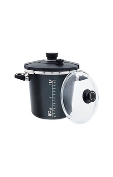 Leggno Black Döküm Düdüklü Tencere 24cm 5,5lt  BLK2383PC6STN