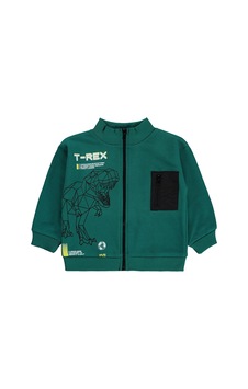 Silversun Kids Silversun T-rex Dinozor Baskılı 2-7 Yaş Hırka - Yeşil Petrol Silversun Kids Silversun T-rex Dinozor Baskılı 2-7 Yaş Hırka - Yeşil Petrol