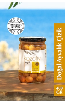 Kozoliv Doğal Ayvalık Çeşidi Çizik Yeşil Zeytin Cam 400 G Kozoliv Doğal Ayvalık Çeşidi Çizik Yeşil Zeytin Cam 400 G