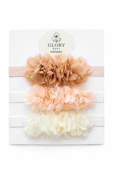 Glory Baby 3'lü Bebek Bandana Seti Lazer Çiçek Acı Kahverengi Glory Baby 3'lü Bebek Bandana Seti Lazer Çiçek Acı Kahverengi