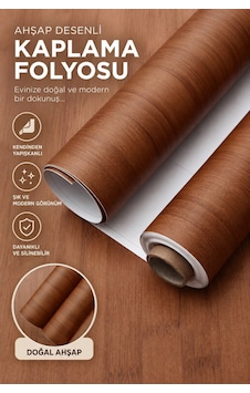 Deconitte Kendinden Yapışkanlı Koyu Ahşap Desenli Premium Mobilya Dolap Masa Tezgah Dekoratif Kaplama 60x100cm Deconitte Kendinden Yapışkanlı Koyu Ahşap Desenli Premium Mobilya Dolap Masa Tezgah Dekoratif Kaplama 60x100cm