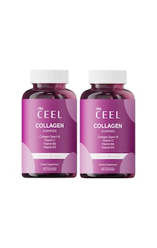 2'li Kollajen Çiğnenebilir Gummy, Tip,1-3, Vitamin C, Vitamin B6, Vitamin D3 2'li Kollajen Çiğnenebilir Gummy, Tip,1-3, Vitamin C, Vitamin B6, Vitamin D3