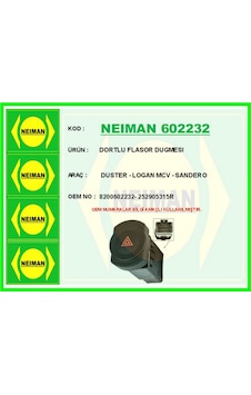 Dortlu Flasor Dugmesı Duster - Logan Mcv Gldısptm - 73 - Sandero Dortlu Flasor Dugmesı Duster - Logan Mcv Gldısptm - 73 - Sandero