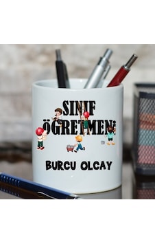 Sınıf Öğretmenine Öğretmenler Günü Hediyesi Isimli Kalemlik Sınıf Öğretmenine Öğretmenler Günü Hediyesi Isimli Kalemlik