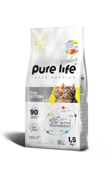 Pure Life Plus Somonlu Yavru Kedi Maması 1500 G Pure Life Plus Somonlu Yavru Kedi Maması 1500 G