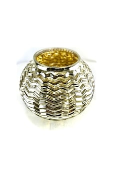 Biev Silver Cam Vazo Gri