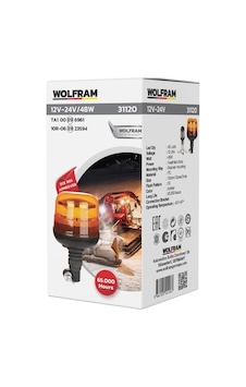 Ledli Döner Lamba Körüklü 12 Volt 48watt