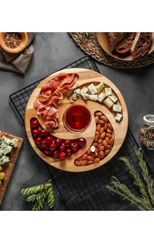 Premium kuruyemiş sunum tabağı | Doğal ahşap Premium kuruyemiş sunum tabağı | Doğal ahşap