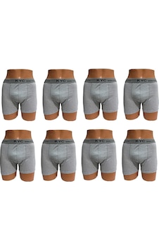 Kyc Shopping 8 Adet Gri Renk Pamuklu Likralı Penye Esnek Kumaş Boxer Kyc Shopping 8 Adet Gri Renk Pamuklu Likralı Penye Esnek Kumaş Boxer