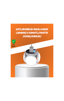 Çok Amaçlı Katlanabilir Güneş Enerjili Kamp Lambası Masa Üstü Ve Asılabilir Kullanım Belirtilmemiş Çok Amaçlı Katlanabilir Güneş Enerjili Kamp Lambası Masa Üstü Ve Asılabilir Kullanım Belirtilmemiş