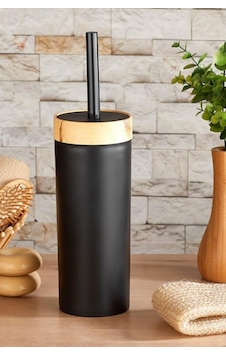 Flosoft Bambu Desenli Klozet Wc Fırçası Siyah Flosoft Bambu Desenli Klozet Wc Fırçası Siyah