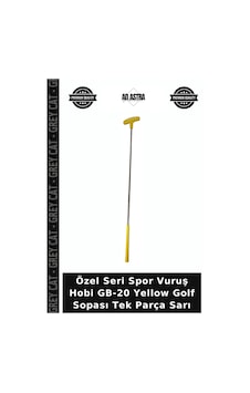 Özel Seri Spor Vuruş Hobi Gb-20 Yellow Golf Sopası Tek Parça Sarı
