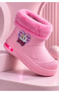Muggo Muppy Işıklı Kürk Detaylı Unisex Çocuk Günlük Yağmur Ve Kar Botu Pudra Muggo Muppy Işıklı Kürk Detaylı Unisex Çocuk Günlük Yağmur Ve Kar Botu Pudra