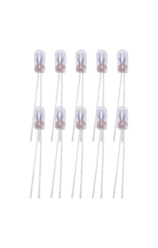 10 Adet 7x3mm 12v Mini Ampul Kıl Bacak Dipsiz Gösterge Ampulü Sarı Işık 7mmx3mm