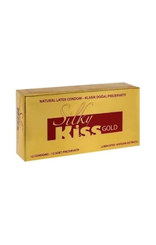 Silky Kiss Gold Kayganlaştırıcılı Prezervatif - C-1574 Silky Kiss Gold Kayganlaştırıcılı Prezervatif - C-1574