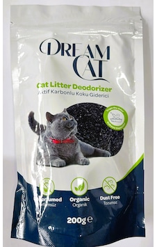 Dream Cat Aktif Karbonlu Kedi Kumu Koku Giderici 3 x 200 G Dream Cat Aktif Karbonlu Kedi Kumu Koku Giderici 3 x 200 G