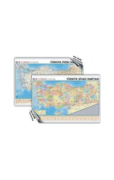 Türkiye Siyasi ve Fiziki Duvar Haritası- Mep Medya