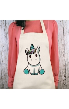 Minik Unicorn Su İtici Özellikli Mutfak Önlüğü Minik Unicorn Su İtici Özellikli Mutfak Önlüğü